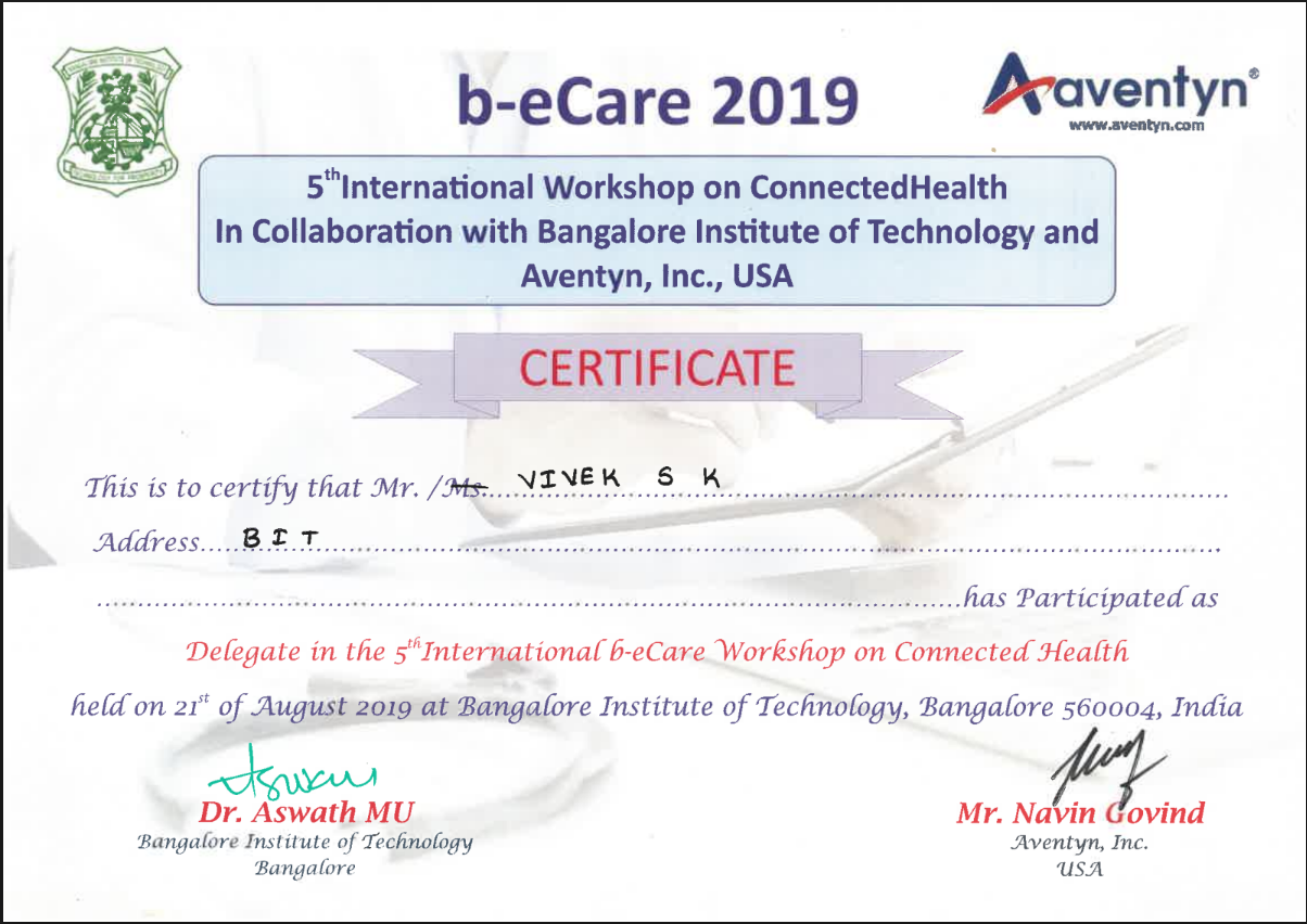 Connected Health Workshop